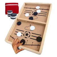 Toyshine Junior Fast Sling Hockey Puck Board Game - Multicolour