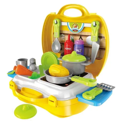 Toyshine Plastic Kitchen Cooking Set Toys - Yellow
