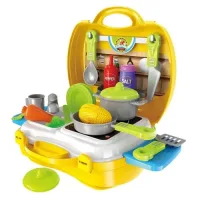 Toyshine Plastic Kitchen Cooking Set Toys - Yellow