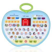 Toyshine Kids Apple Shape Kids Computer Tablet - Multicolour