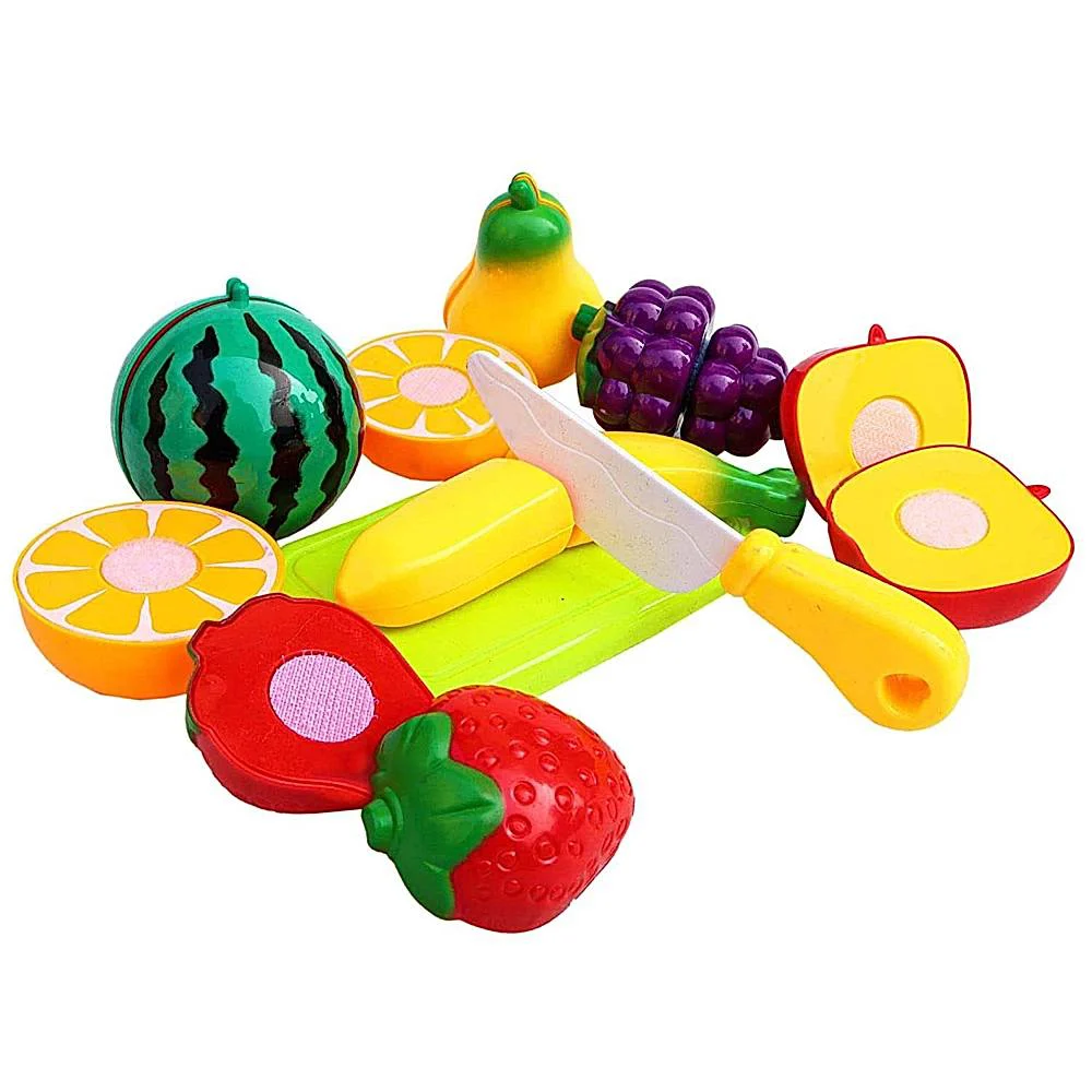 Toyshine Realistic Sliceable Fruit Cutting Play Toy Set - Assorted (7 Pieces)