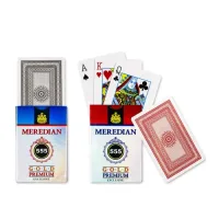 Parksons Playing Cards Plastic Coated Meredian 555 Gold Premium