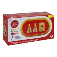 Good Knight Flash Liquid Vaporiser (1 Machine + 2 Refill x 45 ml)