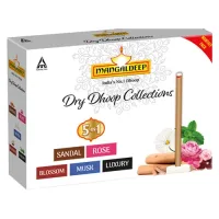 Mangaldeep Dry Dhoop (Incense) Collections 5 In 1