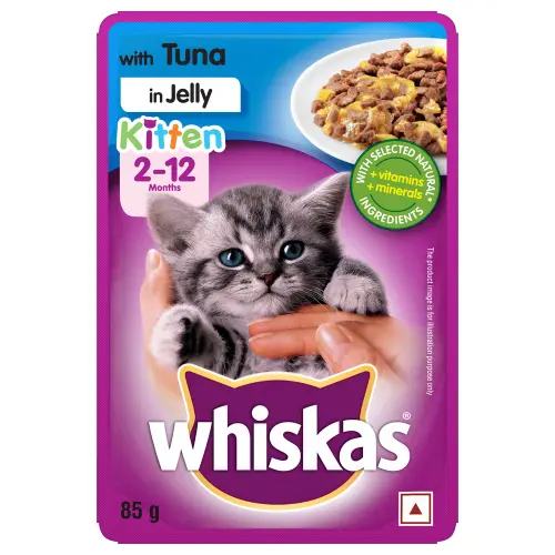 Whiskas Kitten Tuna In Jelly Flavour (2-12 Months)