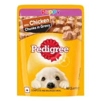 Pedigree Puppy Chicken Chunks Gravy Food