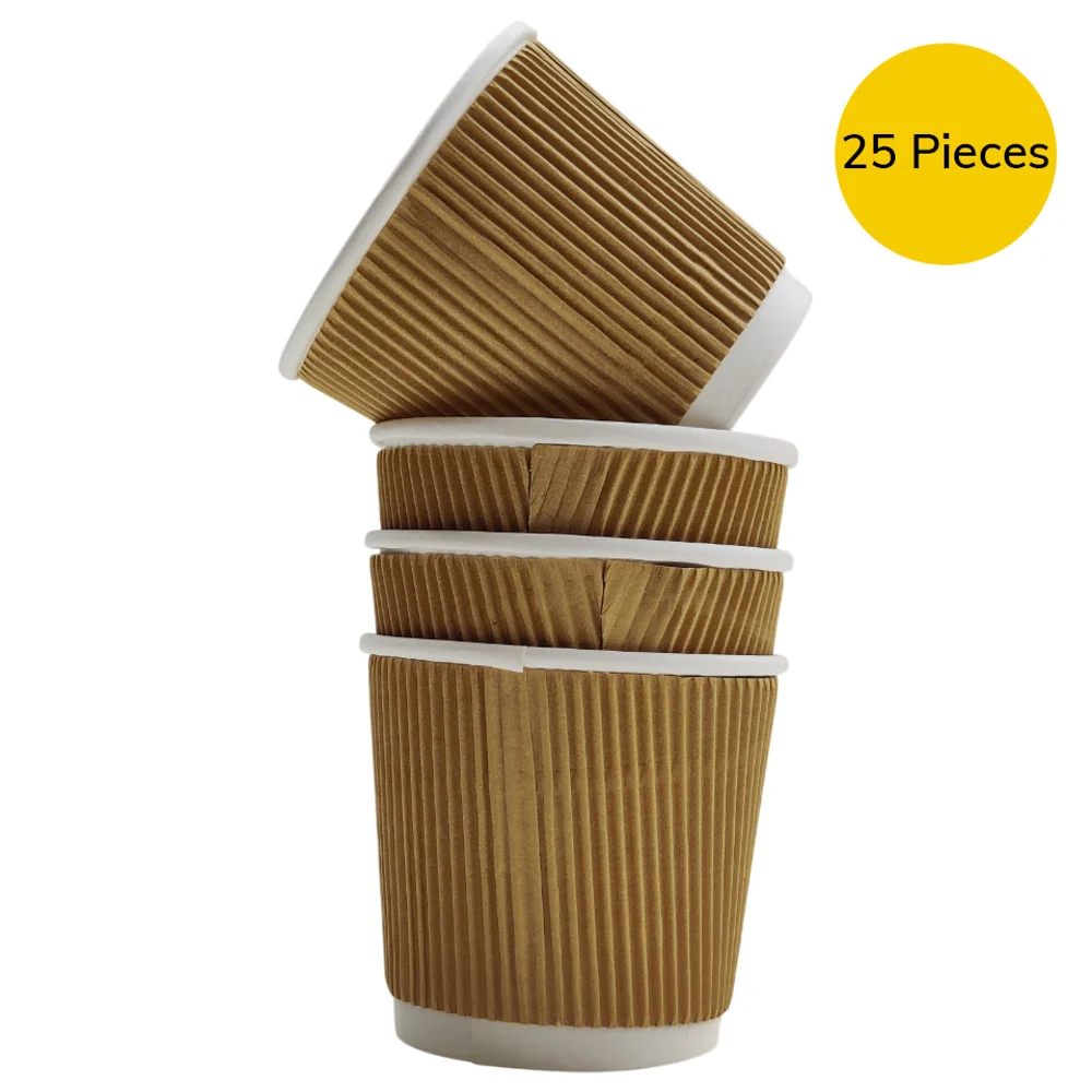 Vinay Trading Ripple Cups (150 ml) - Set of 25