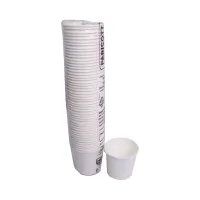 Disposable Plain Paper Glass 150 ml - 50 Pieces
