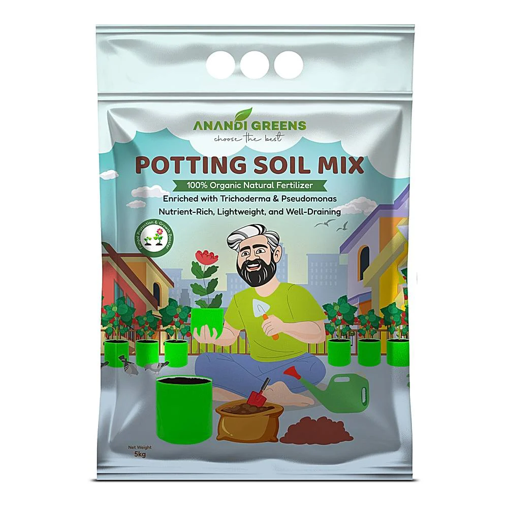 Anandi Green Potting Soil Mix For Plant