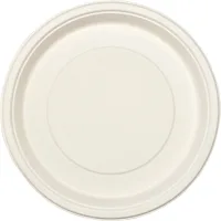 Exim Sonnet Bagasse Disposable Round Plate 11 inch - (20 Piece)