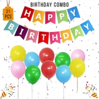 Manovedant Happy Birthday Decorative Balloons Combo