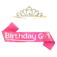 Manovedant Happy Birthday Sash & Crown Kit