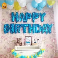 Manovedant Happy Birthday Decoration Foil & Balloons Combo