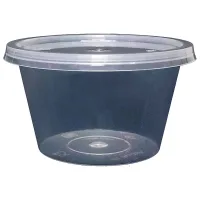Vinay Trading Round Plastic Container (100 ml) - Pack Of 20