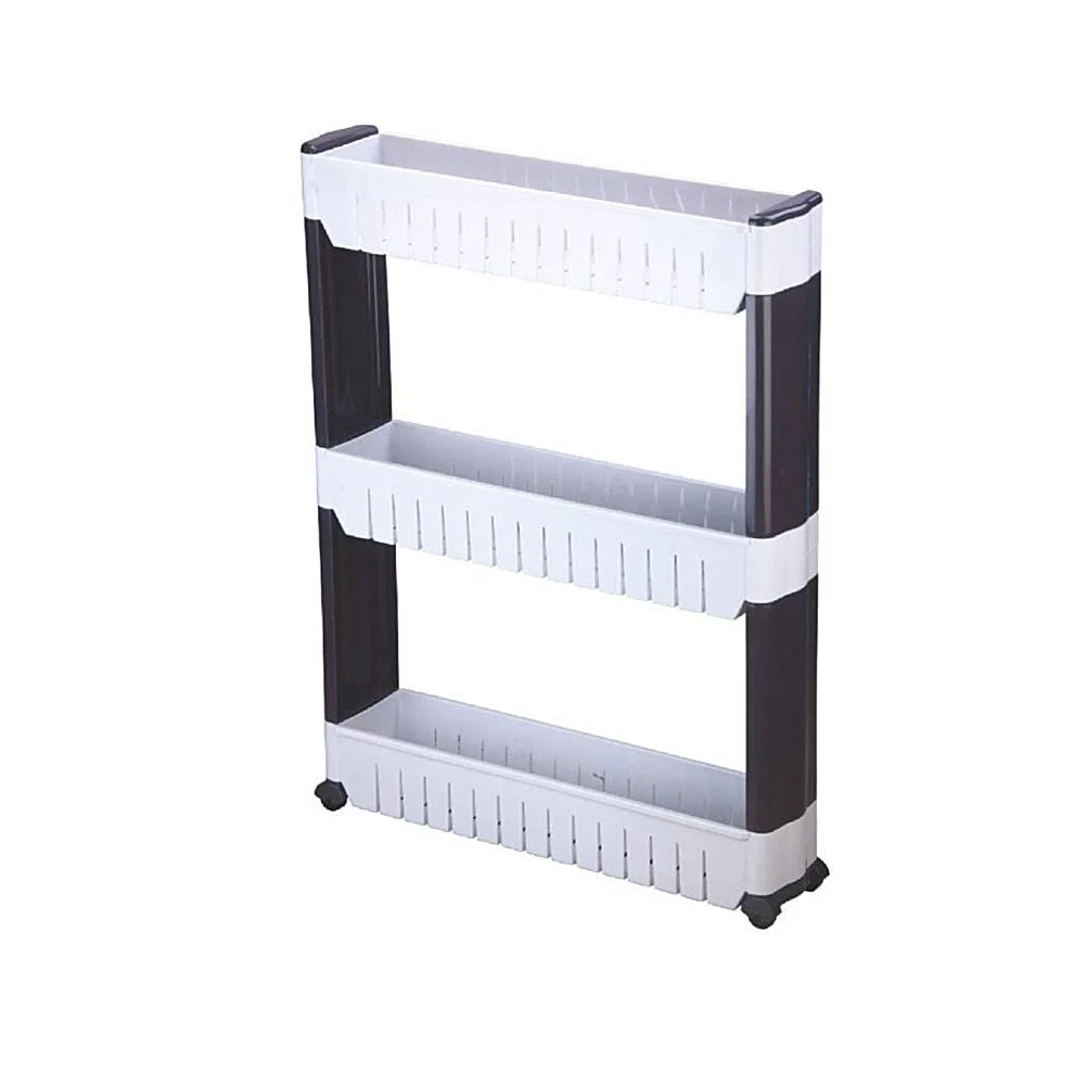 Jewel Infinity 3 Layer Trolly - White & Black