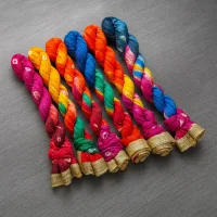 House Of Festival Crepe Silk Bandhini Work Dupatta ( Multicolor ) Pack Of 1