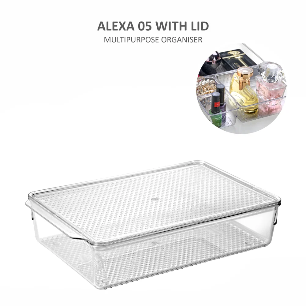 Jaipet Alexa - 05 Multipurpose Organiser With Lid (Transparent)