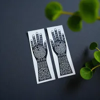 House Of Festival Full Hand Mhendi Design Sticker Pack Of 2