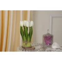 PolliNation Artificial Flower Bunch AFBTULIP0126 - White