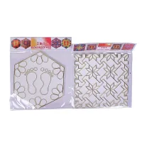 2 In One Rangoli Stencil 8 Inch Pack Of 2