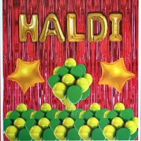 Manovedant Haldi Ceremony Decoration Kit - Multicolour