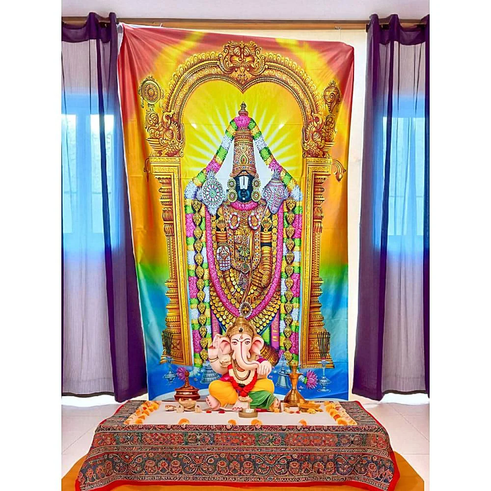 Sheetal World Balaji Backdrop 01 - 120 x 200 cm