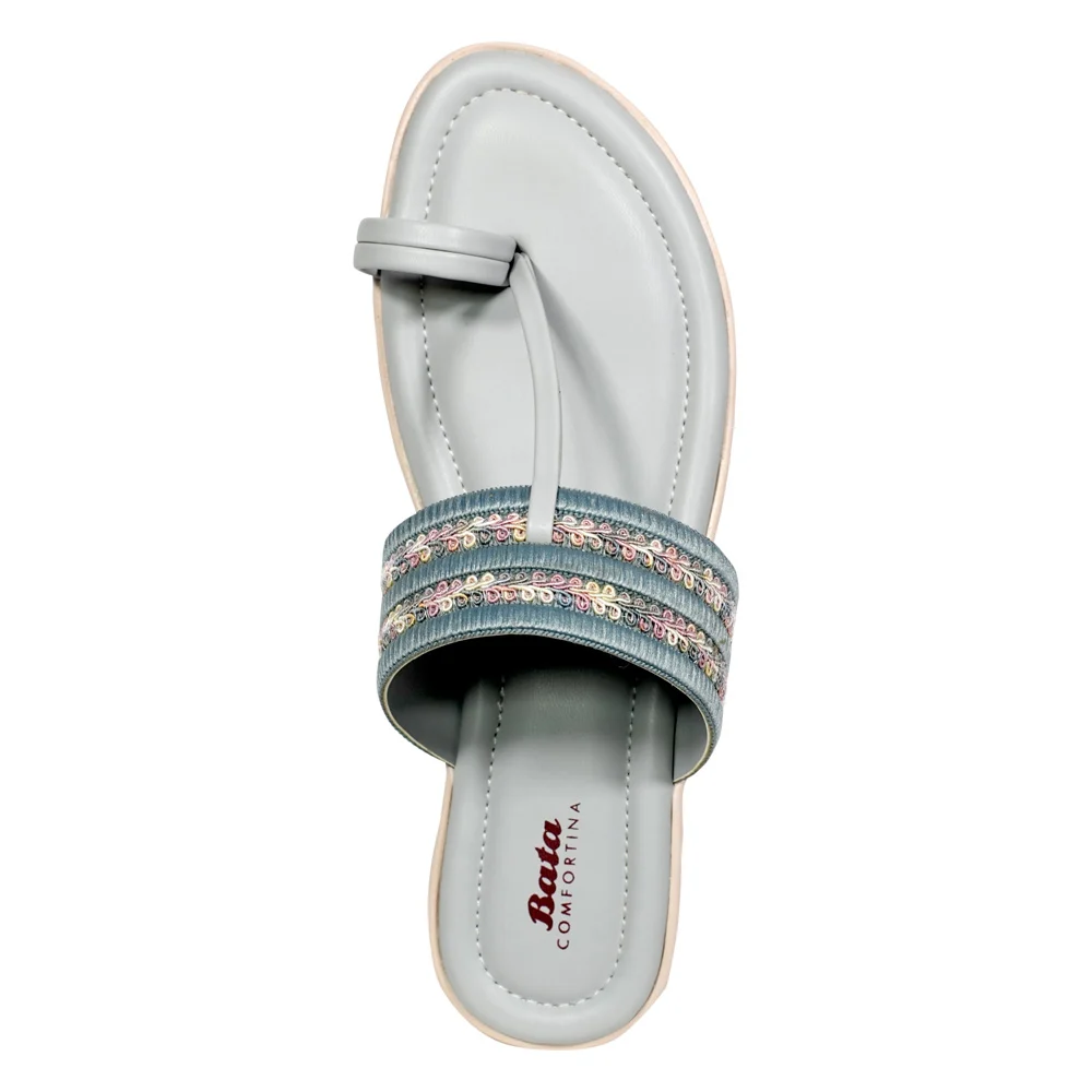 Bata Neon Tr Women's Chappal - Grey