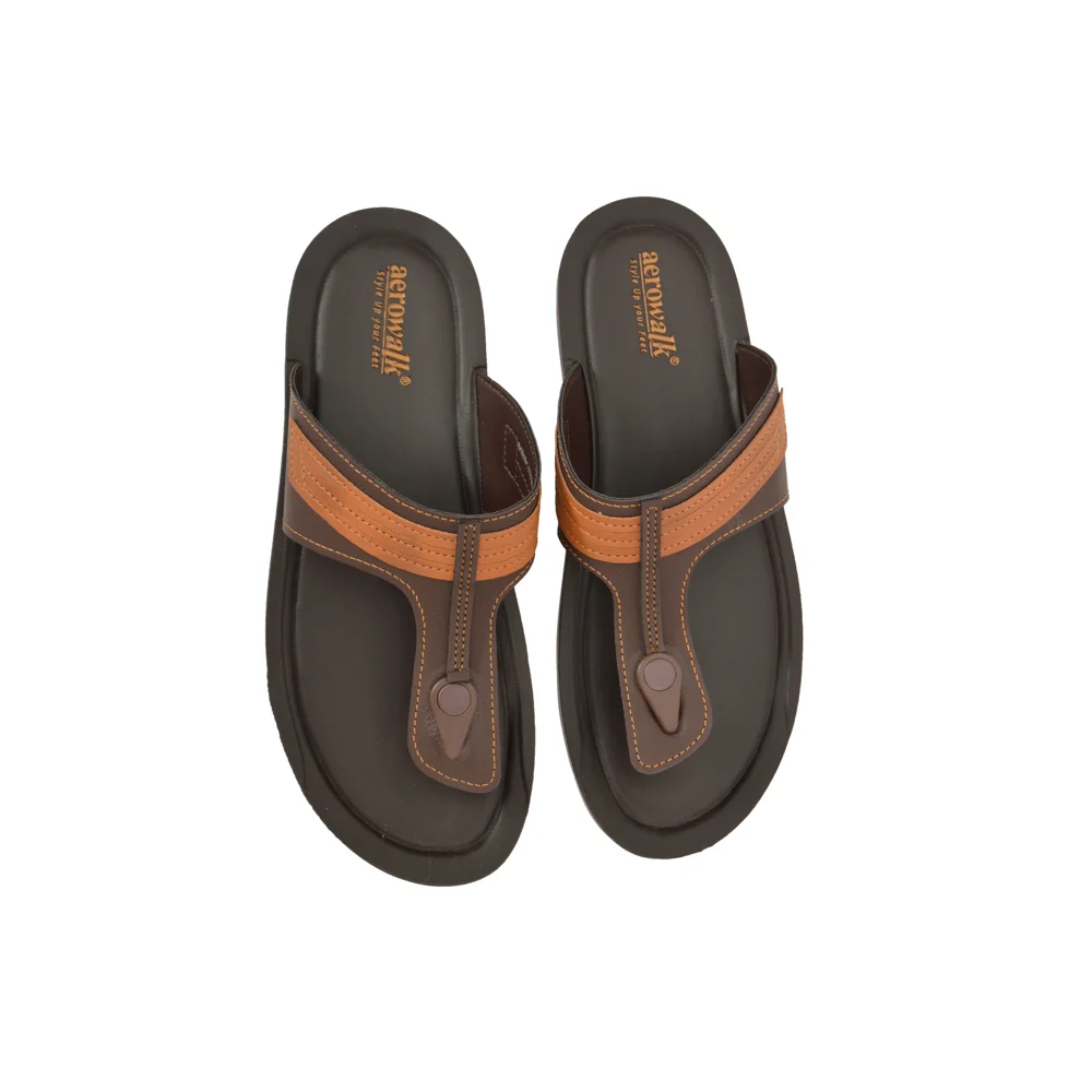 Aerowalk NV38 Birken Mens Chappal - Brown