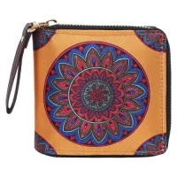 Sabhyata Mandala Design SW4-07 Women's Wallet (Yellow)