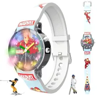Disney Iron Man Round Analog Watch for Kids (3-12 Years)