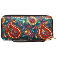 Sabhyata Paisley Design Wallet (SW09-08) - Green