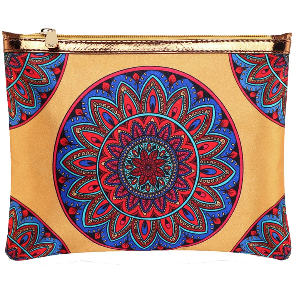 Sabhyata Mandala Design Multipurpose Pouch (SP1-07) - Yellow