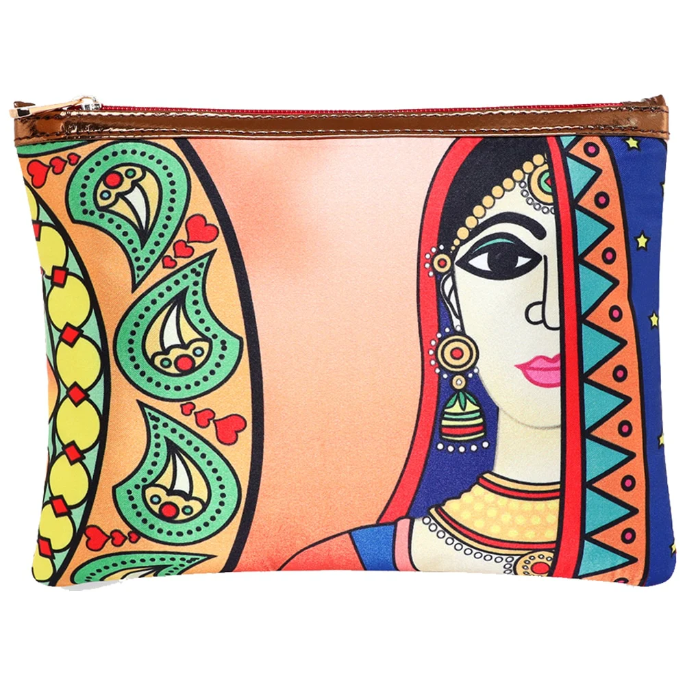 Sabhyata Dulhan Design Multipurpose Pouch (SP1-10) - Orange