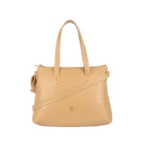 GG by Baggit Alpo E Reptar Hand Bag (Mud Yellow)