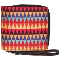 Sabhyata Geometric 2 Design Wallet (SW4-13) - Red