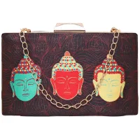 Sabhyata Buddha Design Wallet (SS18-03) - Black