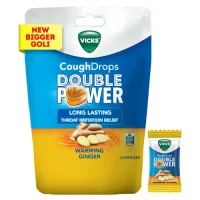 Vicks Cough Drops Double Power Warming Ginger