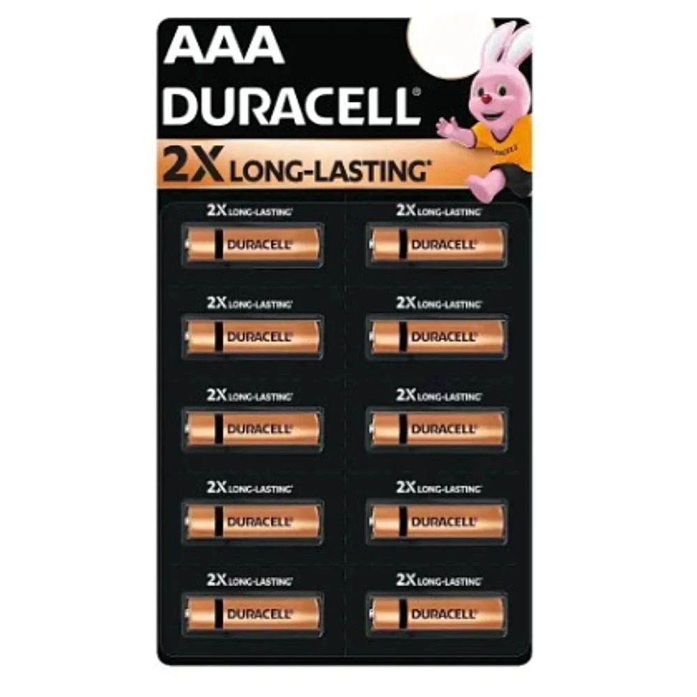 Duracell Alkaline AAA Battery - 10 Pieces