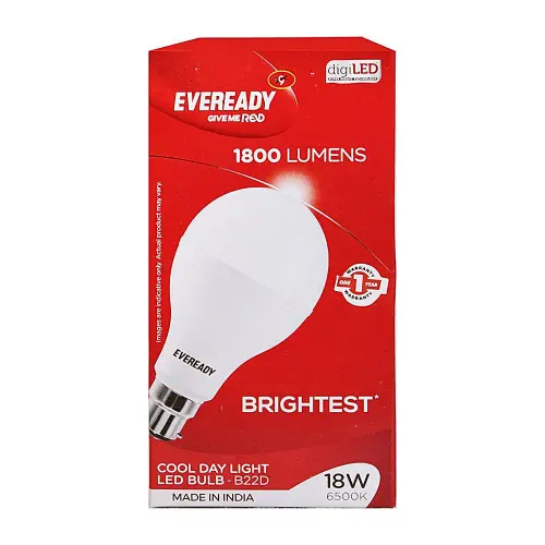 Eveready White LED Bulb B22 6500k