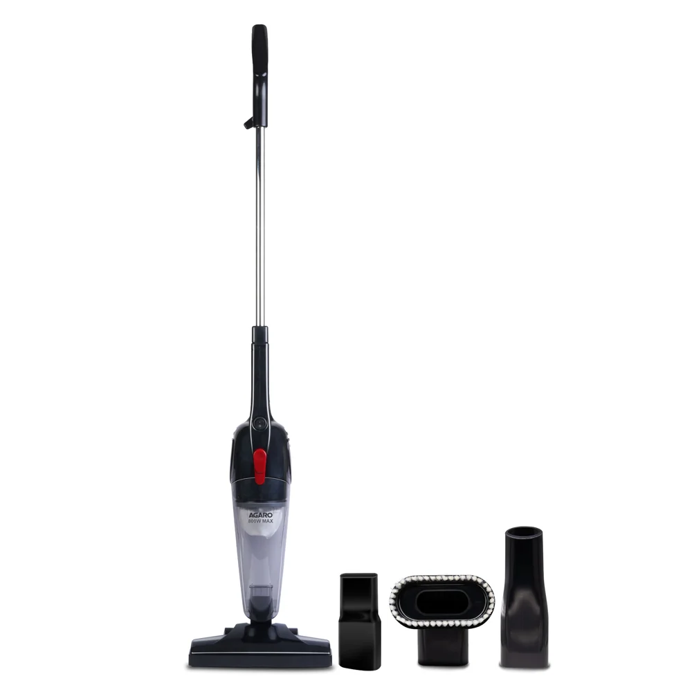 Agaro Regal Plus Vacuum Cleaner With Stick - 800 Watts (Black)