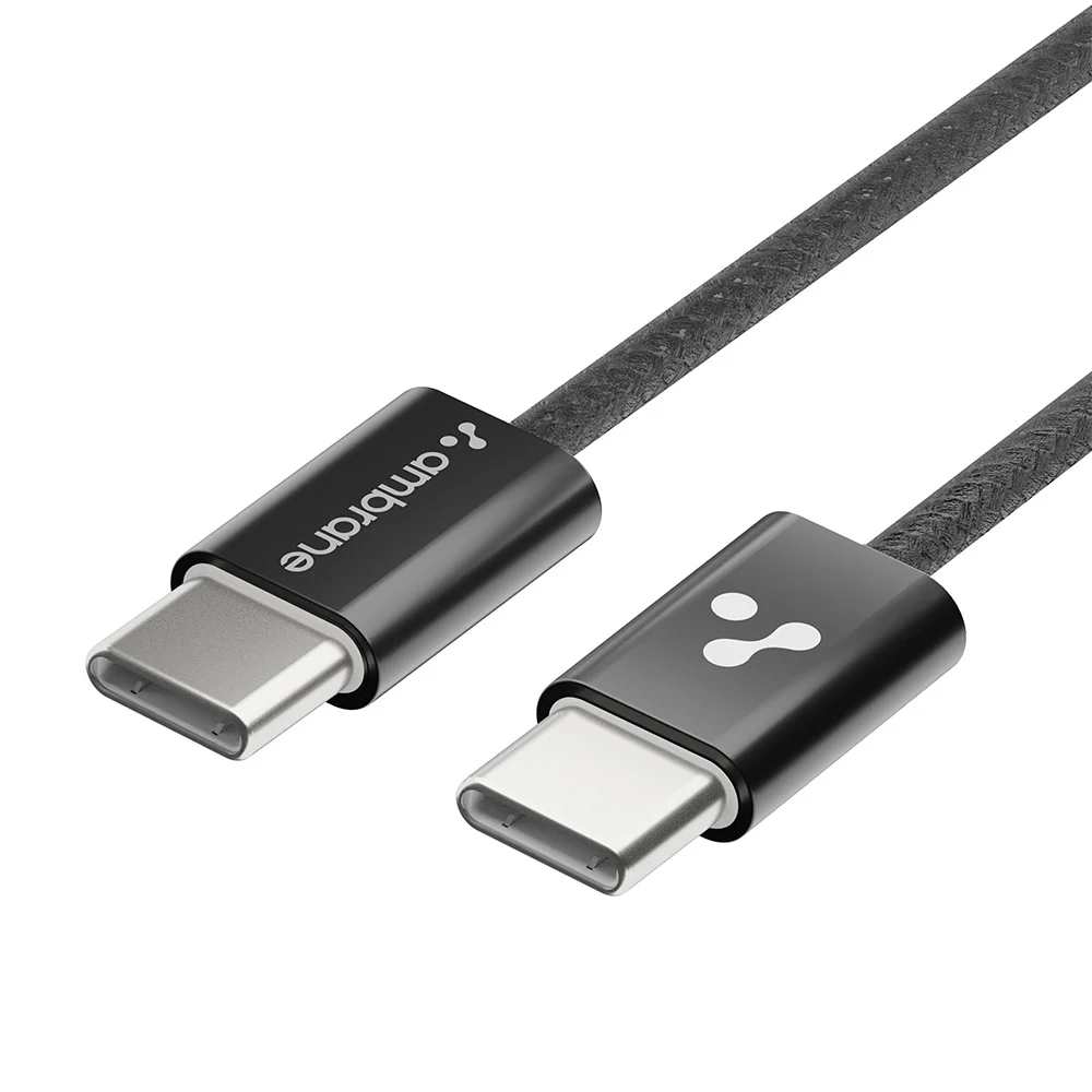 Ambrane 60W Type-C To C Cable - 1.2M (Black) ABCC 60