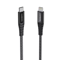 Ambrane Type-C To Lightning Cable - 1.25M (Black) ABTL 125