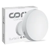 Corvi Led Light Surface 6 Round 15W (Slim Driverless Dimmable Full Glow) Easy White