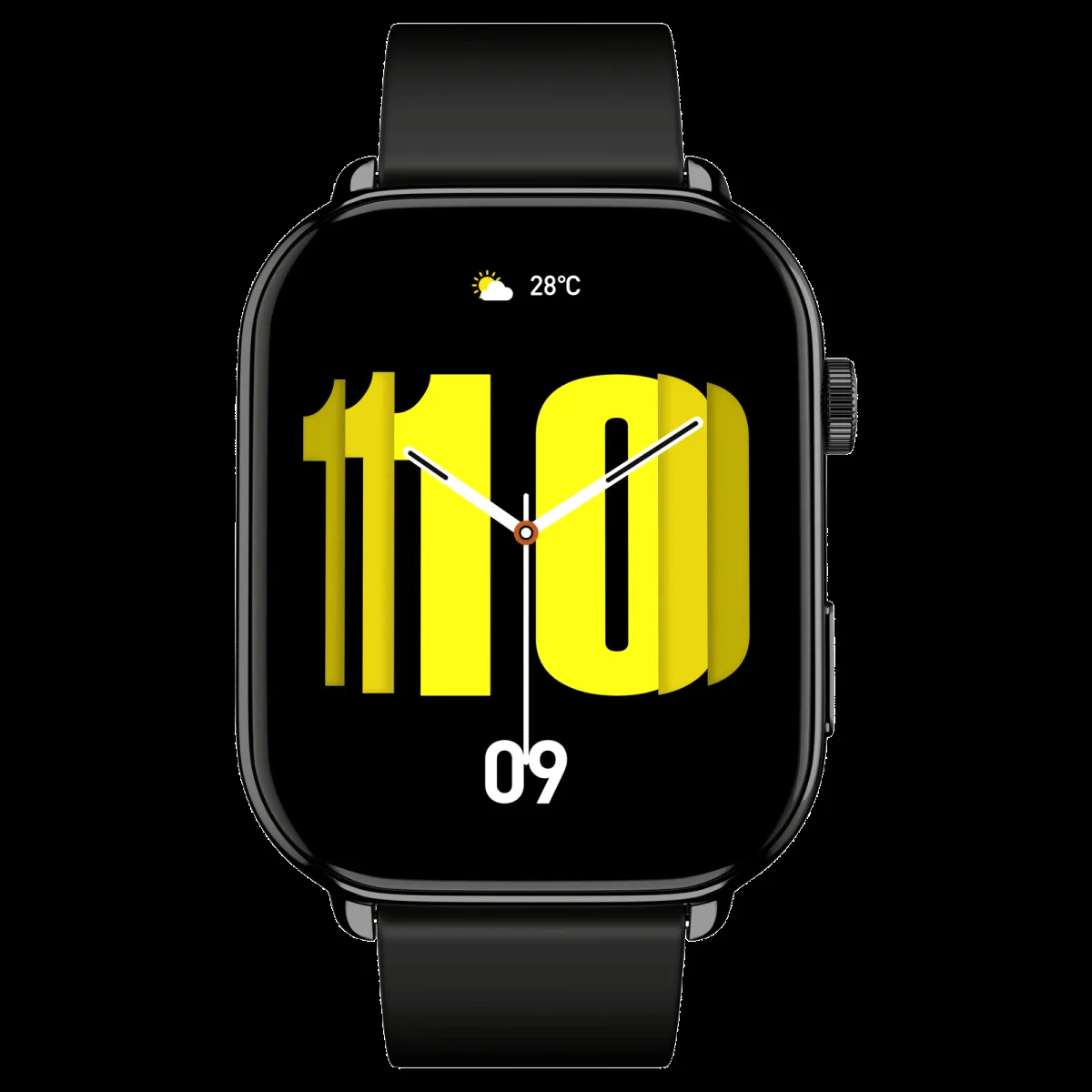 noise ColorFit Victor 2 Smartwatch with AI Voice Assistance (49.78mm AMOLED Display, IP68 Water Resistant, Jet Black Strap)