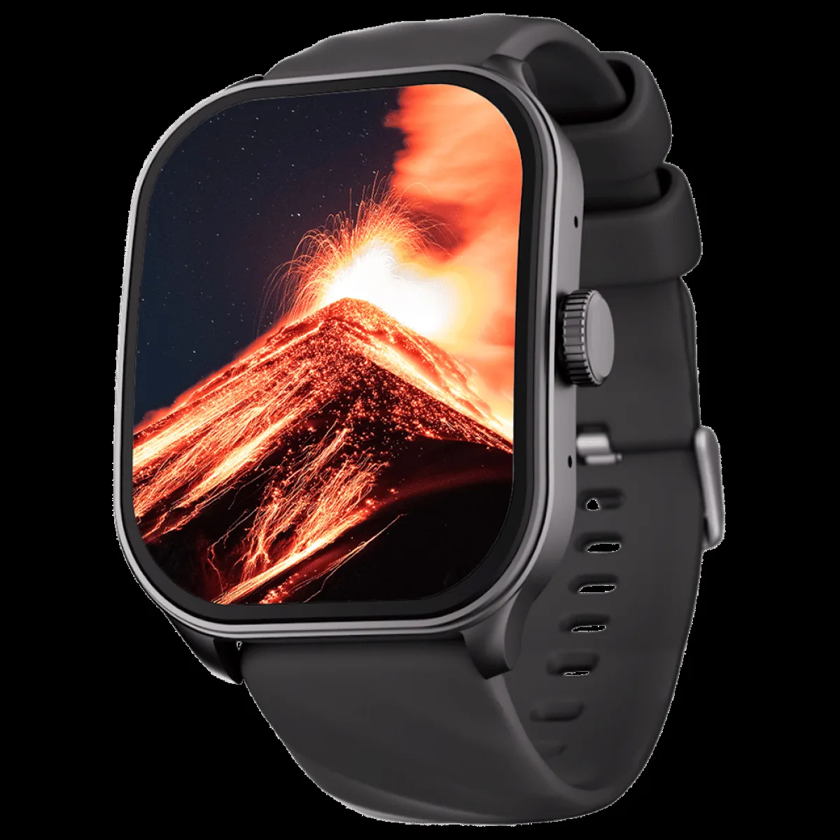 fastrack Revoltt FS1 Pro Smartwatch with Bluetooth Calling (49.7mm AMOLED Arched Display, IP68 Water Resistant, Black Strap)