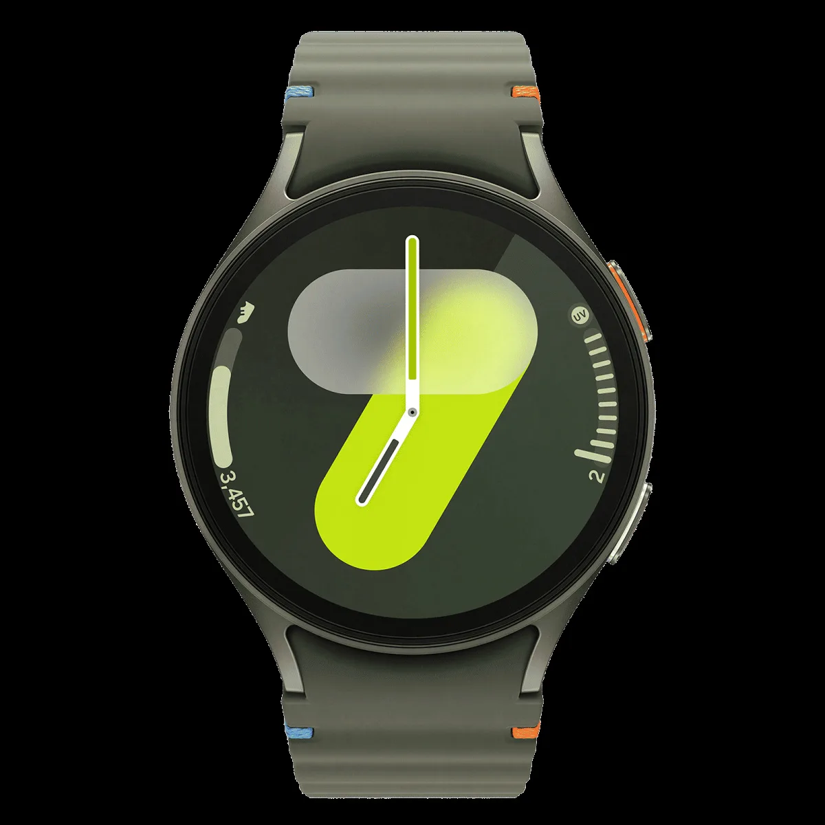 SAMSUNG Galaxy Watch7 Wi-Fi+4G SIM Wear OS Smartwatch (37.3mm Super AMOLED Display, 3nm Processor, Dual-Frequency GPS, Green Strap)