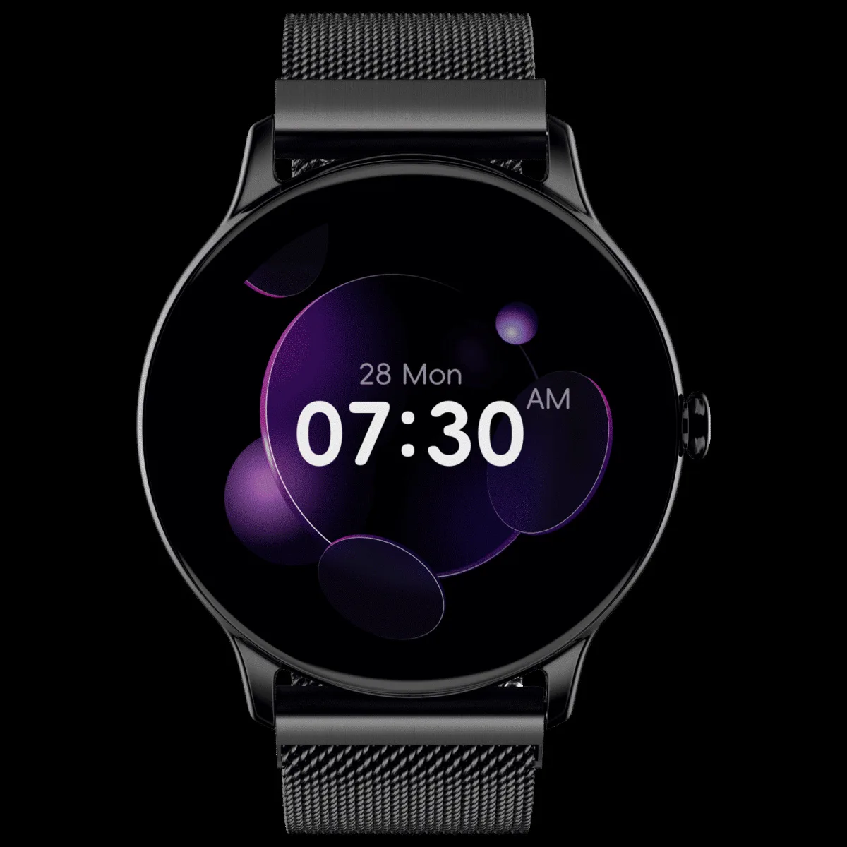 noise Twist Go Smartwatch with Bluetooth Calling (35mm TFT Display, IP67 Water Resistant, Black Link Strap)
