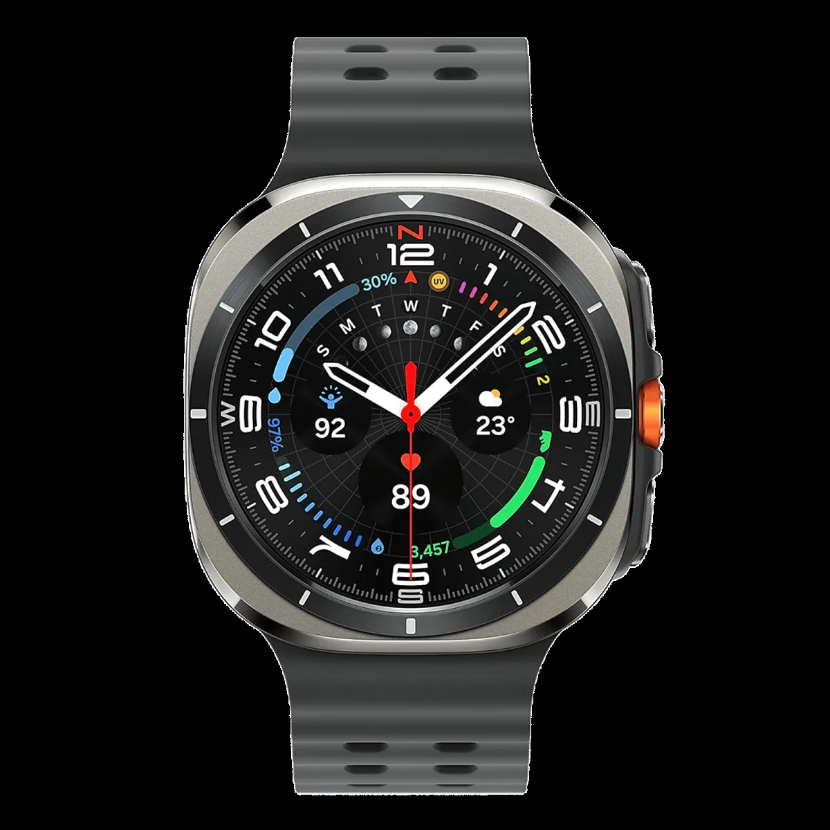 SAMSUNG Galaxy Watch Ultra 2025 GPS+BT+Wi-Fi+LTE Wear OS Smartwatch (47mm Super AMOLED Display, 3nm Processor, Fall Detection, Marine Strap)