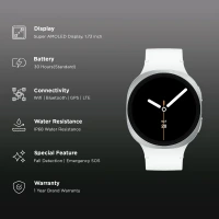 SAMSUNG Galaxy Watch8 Wi-Fi+BT+GPS+LTE Wear OS Smartwatch (44mm Super AMOLED Display, 3nm Processor, Fall Detection, Sport Strap)