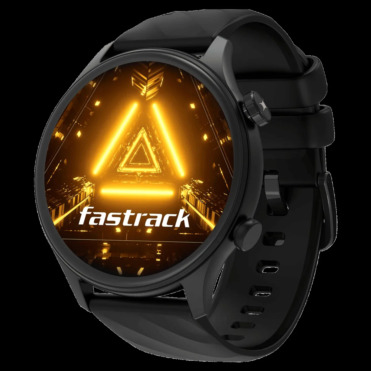 fastrack Optimus 2 Pro Smartwatch with Bluetooth Calling (36.3mm AMOLED Display, IP68 Water Resistant, Black Strap)